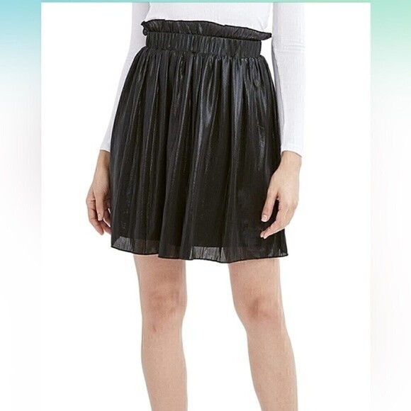 NWT BCBGeneration Fit Flare BLACK Mini Dress size large, skirt - Picture 5 of 9